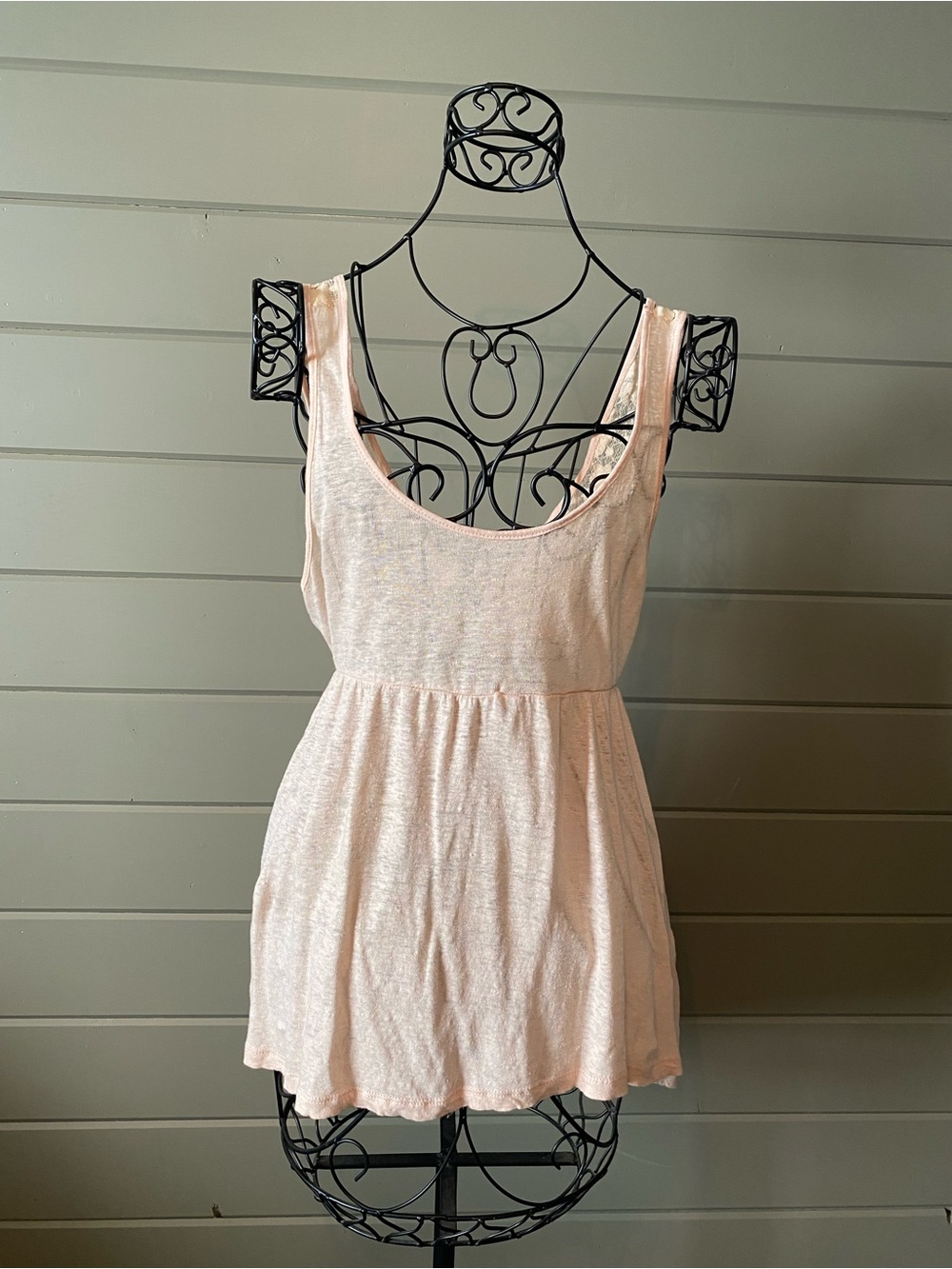 Love Culture Pale Pink Scoop Neck Tank Dress